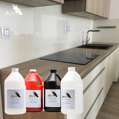 OEM 5 Gallon 50 Gallon อีพอกซีเรซิน ความทนทานต่อรังสีอัลตราไวโอเลต Acryli Solid Surface