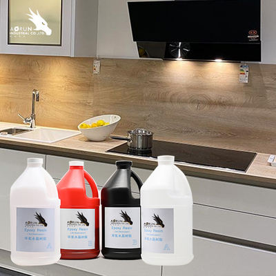 OEM 5 Gallon 50 Gallon อีพอกซีเรซิน ความทนทานต่อรังสีอัลตราไวโอเลต Acryli Solid Surface