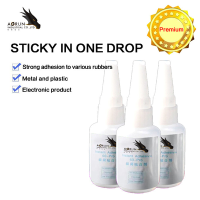 กาว Cyanoacrylate Super Glue แบบไม่มีสีสำหรับพลาสติก