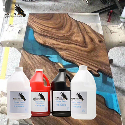 คริสตัลใสบาร์บนโต๊ะอีพ็อกซี่เรซิ่นเคลือบอาร์ตเคลือบเงาอีพ็อกซี่เคาน์เตอร์ DIY