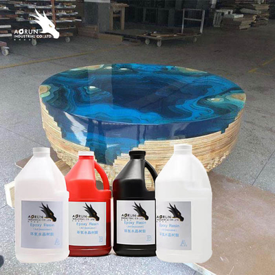 Crystal Clear Art Resin การเคลือบผิว อีพอกซีเรซินสององค์ประกอบที่เป็นของแข็ง 100% สำหรับเคาน์เตอร์บาร์