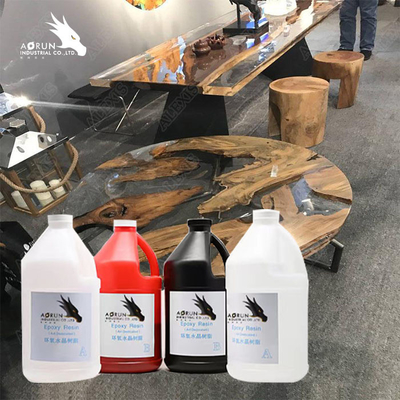 อัตราส่วนการผสม 1:1 อีพอกซีเรซิน AB กาวสำหรับโต๊ะไม้และงานฝีมือ DIY เคาน์เตอร์ทำ