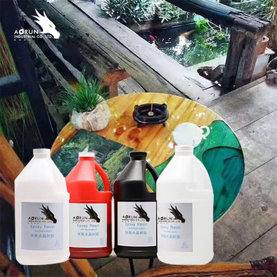 UV Proof Countertop อีพอกซีเรซินหล่อแข็งเครื่องประดับทำแม่น้ำ Table