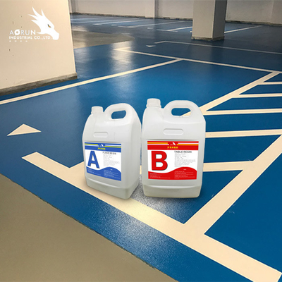 VOC ฟรีอีพ็อกซี่เรซินที่เป็นมิตรกับสิ่งแวดล้อมเคลือบคอนกรีตการทาสีพื้นโรงรถ
