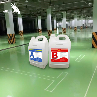 3:1 AB ของเหลว Glass Casting Resin 3D สติกเกอร์พื้นใสไม่มีสี