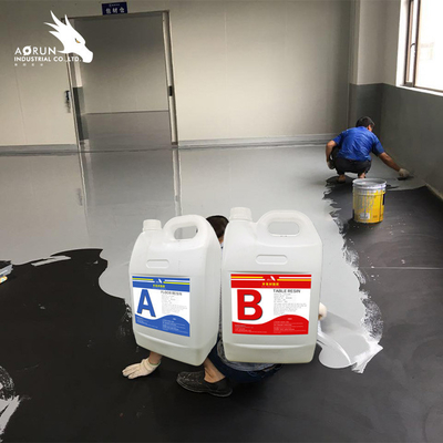 3:1 AB ของเหลว Glass Casting Resin 3D สติกเกอร์พื้นใสไม่มีสี
