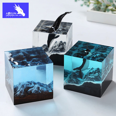 กาวอีพอกซีเรซินเหลว AB DIY แฮนด์เมดโปร่งใสสูง