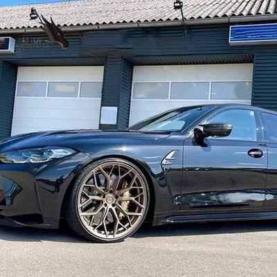 Wheelux ล้อปลอมแปลงขอบ 19 &quot;20&quot; 21 &quot;22&quot; นิ้วสำหรับ BMW M3 M4 Z4 328 M8 M5 330 X5 X6 ขอบ