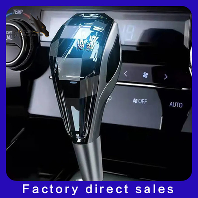 อุปกรณ์ตกแต่งภายในรถยนต์ Crystal Touch Luminous Pommeau De Levier De Vitesse De Voiture RGB Led Shift หัวเกียร์รถยนต์