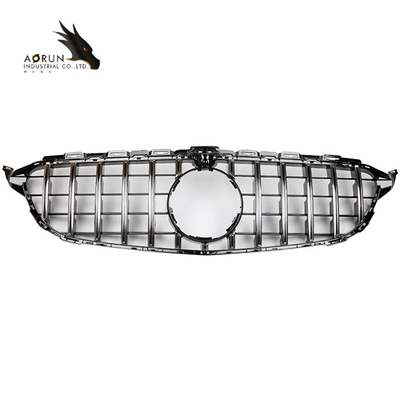 กระจังหน้ากันชนหน้ารถสำหรับ Mercedes Benz C Class W205 2014-2018 Diamond Style Racing Grills