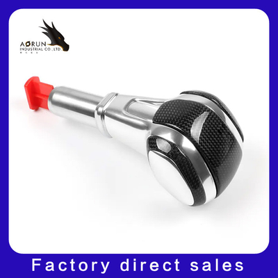 หัวเกียร์แฮนด์บอล SHIFT LEVER แฮนด์บอลคาร์บอนไฟเบอร์ภายในอะไหล่รถยนต์คันเกียร์สำหรับ Porsche Cayenne 2011-2017