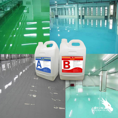 ไม่มีฟองอากาศ 3D พื้นอีพ็อกซี่เรซิ่นฟรีปรับระดับพื้นคอนกรีตโปร่งใส